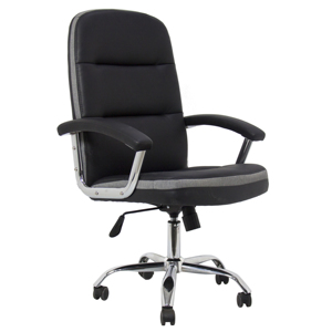 Sedia da Ufficio con Braccioli in Metallo, Sedia Ergonomica Direzionale, <span class=keywords><strong>Produzione</strong></span> e Vendita Diretta dalla Fabbrica - Product Image 1