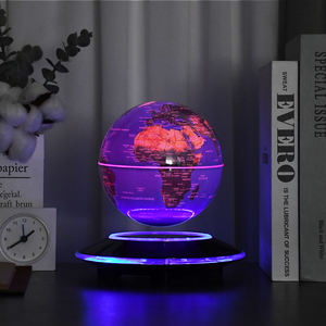 6 pulgadas Geografía Educación UFO Base Levitante Magnético Tierra Globo Flotante Mundo Globo Color Luz Globo Hogar Oficina Decoración - Product Image 4