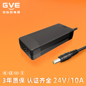 GVE Crown <b>Power</b> Supply 24V 10A DC <b>Adapter</b> for Robot Vacuum Cleaner with Overvoltage Protection - Product Image 3