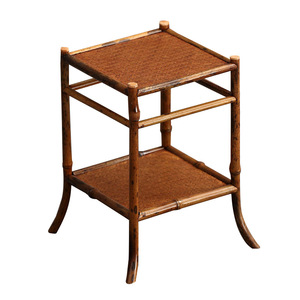 Soporte de té de bambú en miniatura con parte superior tejida para almacenamiento de juegos de té y exhibición de plantas, hecho a mano, origen Anji - Product Image 5