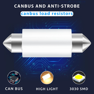 Lampe de plaque automatique ICEBLUE lampe de lecture intérieure 12-24V 5W nouvelles ampoules de dégagement Canbus sans erreur 31/36/39/41MM <span class=keywords><strong>C5W</strong></span> C10W <span class=keywords><strong>Led</strong></span> - Product Image 3