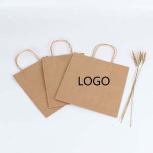 Bolsas de Papel Kraft Natural Reciclables con Asas Retorcidas, Económicas para Uso Artesanal - Product Image 3