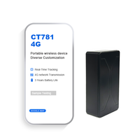 1 an de garantie 4G GPS sans fil Traqueur de voiture Alarme de détection de lumière Batterie interne Fonction étanche PC Positionnement visible LBS