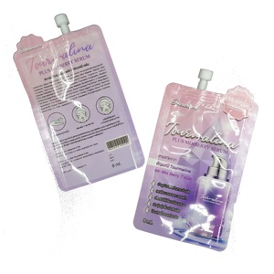 Sac en aluminium Mylar pour soin de la peau, personnalisé, 50 pièces, crème pour les yeux, sérum d'huile, échantillon, Sachets avec bec - Product Image 2