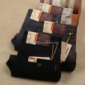 Pantalon fuselé en coton décontracté pour hommes, robe solide et douce, élastique et bien ajustée, poches droites à la cheville, tissu en toile léger - Product Image 3