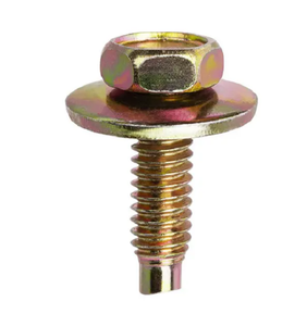 สลักเกลียวหัวหกเหลี่ยมเหล็ก1-4-20*7/8 "พร้อมเครื่องซักผ้าแบบหมุนฟรี - Product Image 1