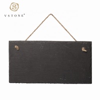 Plaques rectangulaires personnalisées en ardoise naturelle Plaques suspendues avec emballage CDU