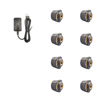 Système de surveillance de la pression des pneus de camion TPMS en temps réel avec écran de voiture à 8 roues USB Android capteur externe de filetage de taille 8mm