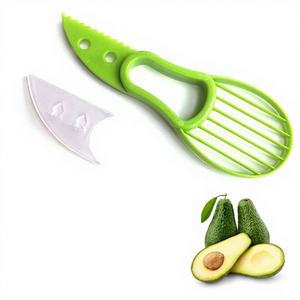 ที่ตัดอะโวคาโด พลาสติก PP อเนกประสงค์ สีเขียว ที่คว้านเมล็ดเชีย ที่ปอกผลไม้ ที่ตัดเนย ที่แยกเนื้อผลไม้ มีด ที่ปอกผัก อุปกรณ์ครัว - Product Image 1
