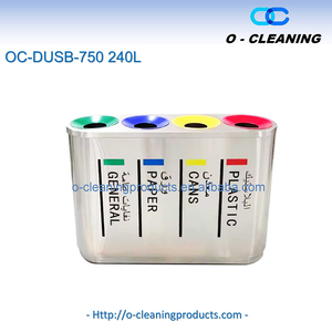 O-Cleaning Home Indoor <span class=keywords><strong>4</strong></span> <span class=keywords><strong>compartimentos</strong></span> de acero inoxidable clasificado <span class=keywords><strong>cubo</strong></span> de <span class=keywords><strong>basura</strong></span> de cocina <span class=keywords><strong>cubo</strong></span> de <span class=keywords><strong>basura</strong></span> de reciclaje con <span class=keywords><strong>cubo</strong></span> extraíble - Product Image 3