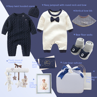 Nouveau Coffret Cadeau Populaire Style Doux 9 Pièces 100% Coton Vêtements Décontractés Toutes Saisons pour Bébés