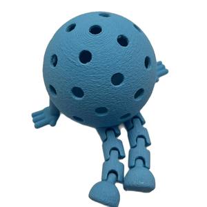 Nuovi prodotti transfrontalieri <span class=keywords><strong>Pickleball</strong></span> periferici <span class=keywords><strong>Mini</strong></span> portachiavi palla ciondolo zaino sportivo piccolo regalo luminoso 74mm 25g - Product Image 5