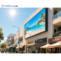 Letrero LED Digital Impermeable de Aluminio Canbest con Doble Fuente de Alimentación de Respaldo, Pantalla Negra para Publicidad Exterior