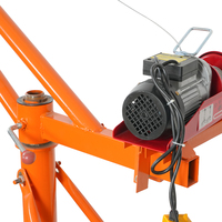 Mini grue de levage motorisée 200 kg mobile pour extérieur, levage haute vitesse pour usage en construction