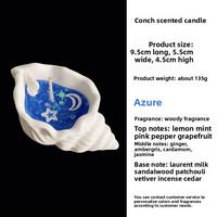 Großhandel kreative Duft Jelly Wax Shell Conch Duft kerze für zu Hause Schlafzimmer Spezielle Desodor ierung für Geburtstage