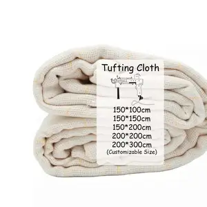 Plastic Tufting Cloth Carpets Cut Pieces Monks Cloth Tufting Primary Tufting Cloth Made In China