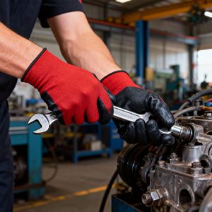 Акция: Трикотажная черная ткань из полиэстера с ПУ-покрытием, противоскользящая, маслостойкая - Product Image 2