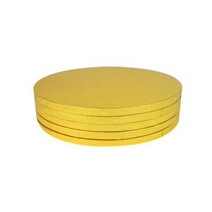Base Redonda Dorada para Pastel, Base de Cartón Corrugado para Pastel, Base de Papel para Pastel Personalizable - Product Image 1