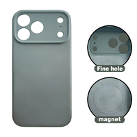 Étui de téléphone Casemimi en silicone liquide de couleur unie, design sportif, antichoc, magnétique, de luxe pour 17 Pro Max