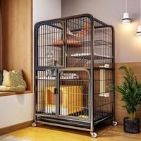 Villa pour chat en métal robuste en gros |   Cage pliable pour chat à 4 niveaux |   Habitat intérieur écologique pour animaux de compagnie destiné aux détaillants