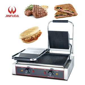 Réchaud à steak commercial multifonction Réchaud électrique Réchaud à steak à plateau Panini Machine à moteur Nouveau produit Acier inoxydable 2024 - Product Image 1