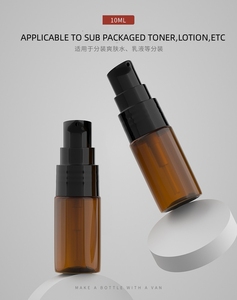 Botella de Plástico PET de 10 ml con Boquilla de Pájaro, Botella Plana con Bomba de Polvo para Esencia Líquida, Frasco para Loción, para Pestañas Postizas - Product Image 6