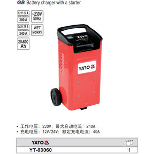 Cargador de Batería de Coche Yato 12V/24V 40A Portátil YT-83060 - Product Image 2