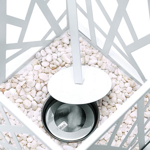 Metallo quadrato Desktop pozzo del fuoco con elemento di riscaldamento decorativo da tavolo alcol <span class=keywords><strong>camino</strong></span> da tavolo - Product Image 3