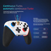 Controlador de Juegos Inalámbrico con Motor de Vibración Mejorado con Retroalimentación Somatosensorial Inmersiva para Juegos Móviles de PC y Android