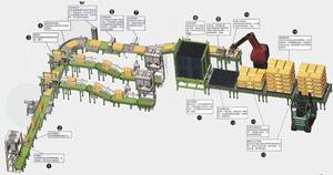 Palettiseur robotisé monocolonne pour sacs de ciment, machine de palettisation automatique pour empilage de sacs de riz lourds sur palette, usine de palettisation - Product Image 3