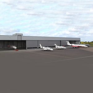 Hangar d'avion préfabriqué en structure acier légère à <span class=keywords><strong>grande</strong></span> portée avec services de soudage et de découpe - Product Image 3