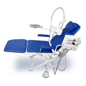 Poltrona Odontoiatrica Pieghevole di Lusso ChuangQi con <span class=keywords><strong>Unit</strong></span>à Turbina Dentale e Sipttoon |   Attrezzatura Medica Dentale Portatile all'Ingrosso - Product Image 1