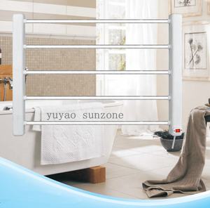 Radiateur chauffe-serviettes en aluminium argenté, séche-serviettes électrique, promotion - Product Image 3