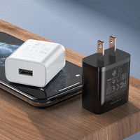 BOROFONE BA52 Gamble Chargeur à port unique Ensemble de câbles USB pour iPhone (prise US)