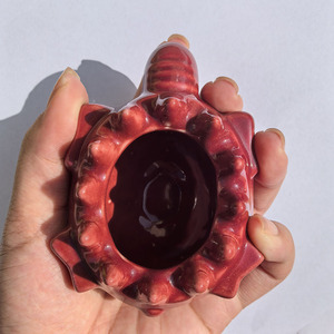 Longevity Turtle Comb Red Germanium Stone Head Massager 91x62x44mm <b>Massage</b> Health <b>Tool</b> - Product Image 2