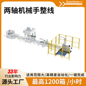 Machine d'emballage de colis entièrement automatisée et sans conducteur avec ligne de production à bras robotique à deux axes pour l'emballage en conteneurs - Product Image 5