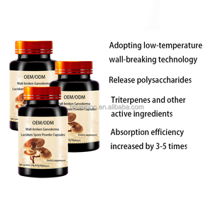 Özelleştirilebilir Gıda Takviyeleri Bağışıklık Destekleyici Ganoderma Lucidum Tozu Kapsülleri Diyet Takviyeleri İçin - Product Image 5