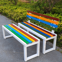 Chaise d'attente en bois de conception moderne pour l'extérieur, vente d'usine, durable, résistante aux intempéries, banc confortable pour le parc et la place