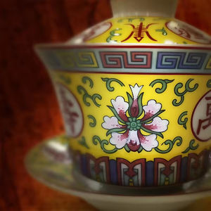 Taza de Té de Cerámica Esmaltada en Amarillo, Duradera, Venta al Por Mayor, Juego de Té Imperial Chino de Primera Calidad - Product Image 5