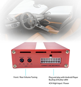 AMPLIFICADOR DE 4 canales para reproductor <span class=keywords><strong>Android</strong></span>, 12V, Plug and play con reproductor <span class=keywords><strong>Android</strong></span>, Audio estéreo para coche, 4x50W, sonido de alta potencia, novedad - Product Image 4
