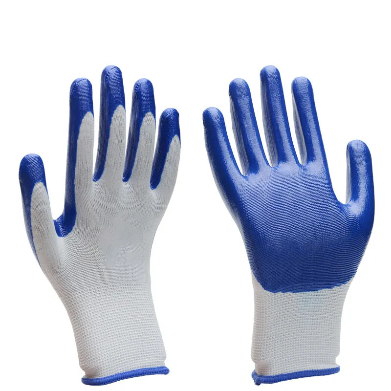 SJS538卸売ガーデニングニトリルコーティングハンドワーク手袋作業用安全手袋