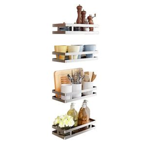 304 Stainless Steel Wall Mounted Kitchen <b>Rack</b> <b>Shelves</b> Spice <b>Rack</b> Bathroom Corner <b>Shelf</b> - Product Image 1