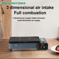 Barbecue portable d'extérieur, barbecue coupe-vent, barbecue de camping, barbecue au propane et au butane, cuisinière à gaz avec plaque de cuisson