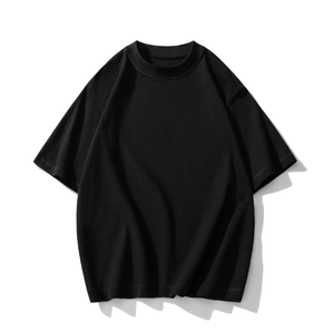 100% Cotton Đồng Bằng T-Shirt Chất Lượng Cao T Áo Sơ Mi Crew Cổ Quá Khổ Biểu Tượng Tùy Chỉnh Áo Thun Cotton In Ấn T-Shirts Cho Nam Giới - Product Image 4