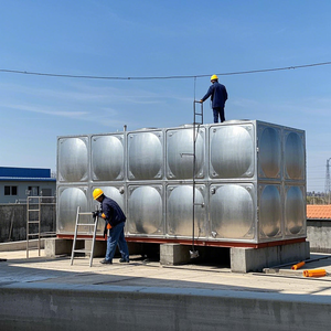 Traitement personnalisé Réservoir d'eau en acier inoxydable de 5000 gallons Réservoirs d'eau de 1200 litres Réservoir d'eau de 1 tonne - Product Image 4