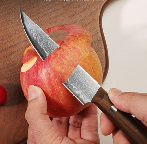 มีดปอกผลไม้ดามัสกัสขนาด 5 นิ้ว มีดครัวขนาดเล็กสำหรับมืออาชีพ มีดอเนกประสงค์สำหรับหั่นสเต็ก สำหรับแกะสลัก ปอกเปลือก บรรจุในกล่องของขวัญสุดหรู - Product Image 2