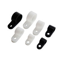 Clips de câble en forme de C réglables en plastique, pince de câble en nylon pour l'organisation des câbles
