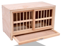 Cage à pigeons pliable en bois de pin de haute qualité, durable, écologique, respirante, pour l'extérieur, facile à assembler