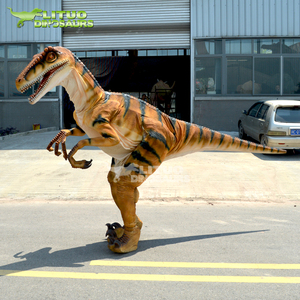 Disfraz de Dinosaurio <span class=keywords><strong>Raptor</strong></span> Ligero y Realista de Tamaño Natural - Product Image 3