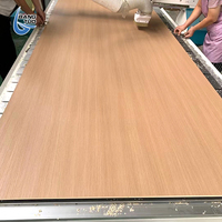 Panneaux muraux décoratifs intérieurs en composite PVC co-extrudé avec placage bois grainé PET, charbon de bambou et fibre de cristal de carbone